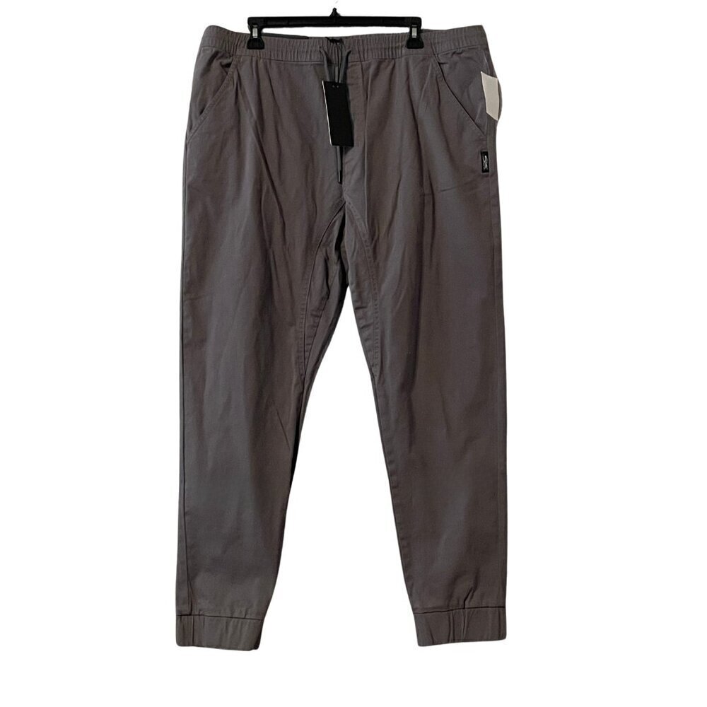 NWT Silver Jeans Co. Ashton Classic Fit Straight Leg Jogger Pants in Gray Sz. XL